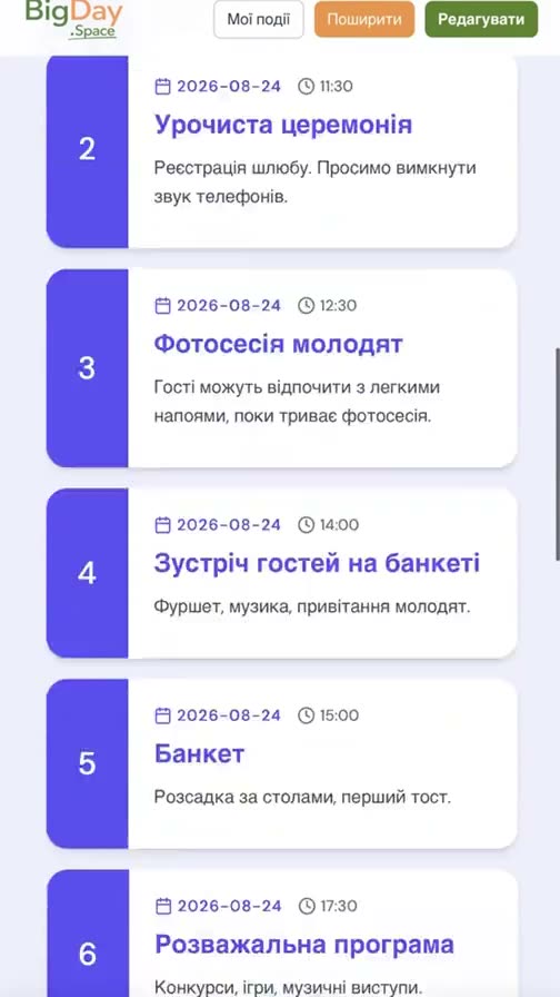 Schedule & timeline